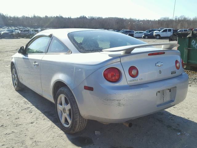 1G1AK15F267607494 - 2006 CHEVROLET COBALT LS SILVER photo 3