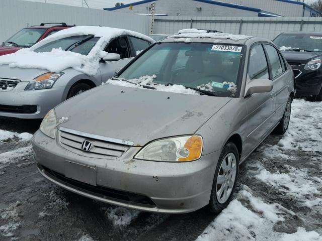 2HGES26723H584922 - 2003 HONDA CIVIC EX ოქროსფერი ფოტო 2