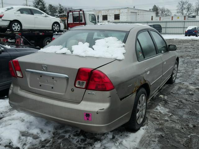 2HGES26723H584922 - 2003 HONDA CIVIC EX ოქროსფერი ფოტო 4