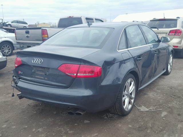 WAUMGAFL0BA016438 - 2011 AUDI S4 PRESTIG BLUE photo 4