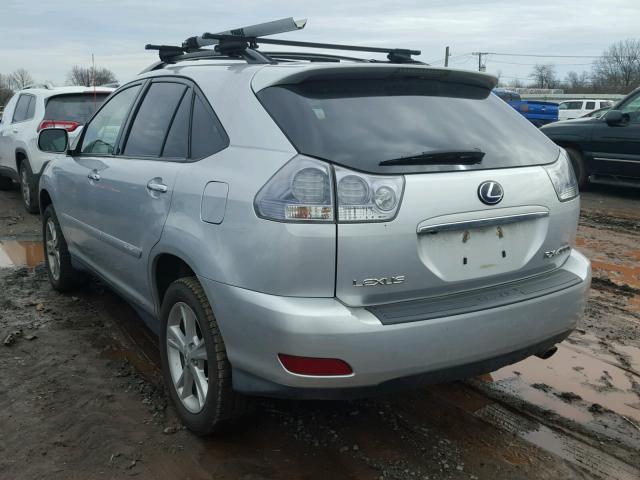 JTJHW31U482041118 - 2008 LEXUS RX 400H SILVER photo 3