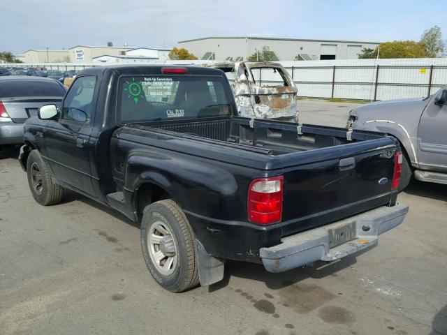 1FTYR10U84PA07843 - 2004 FORD RANGER BLACK photo 3