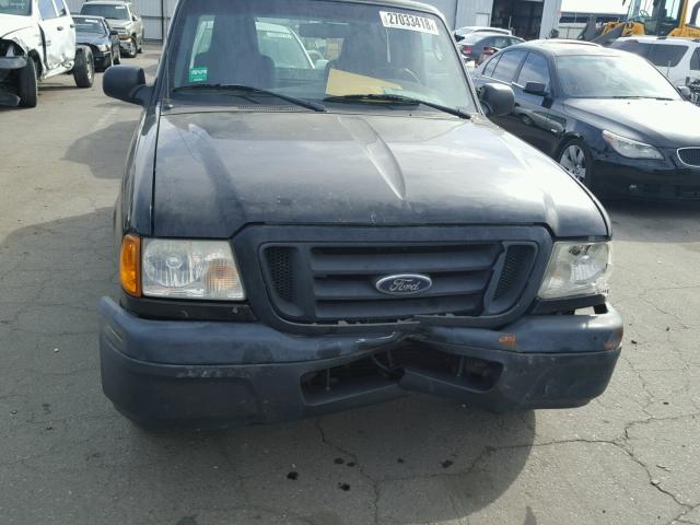 1FTYR10U84PA07843 - 2004 FORD RANGER BLACK photo 9