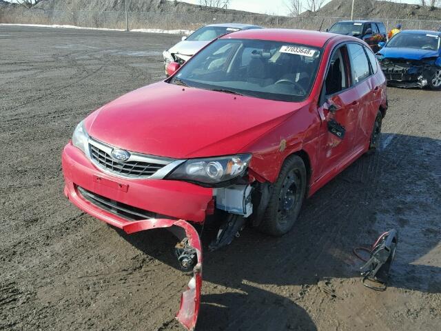 JF1GH62668H824101 - 2008 SUBARU IMPREZA 2. RED photo 2