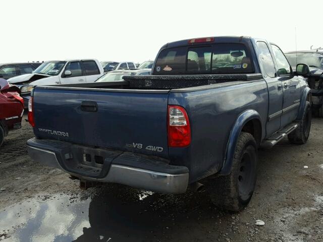 5TBBT44135S462172 - 2005 TOYOTA TUNDRA ACC BLUE photo 4