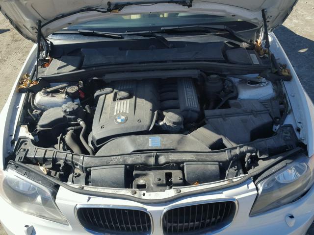 WBAUP9C56BVL90520 - 2011 BMW 128 I WHITE photo 7