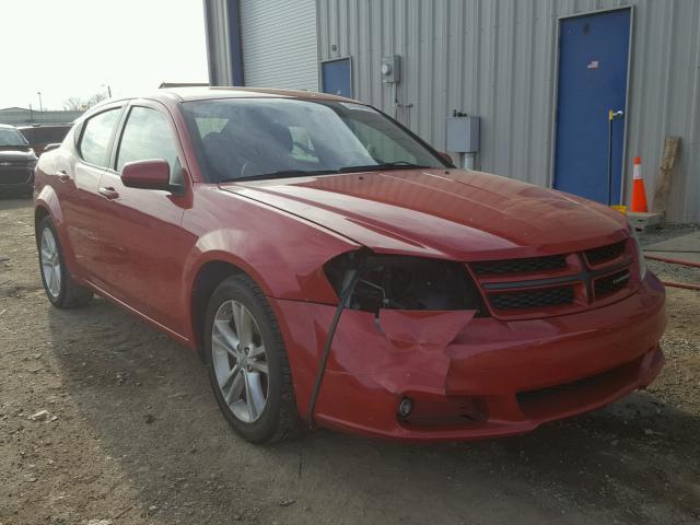 1C3CDZCB9DN634116 - 2013 DODGE AVENGER SX RED photo 1