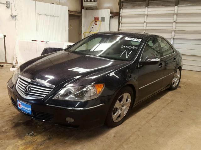 JH4KB16575C015580 - 2005 ACURA RL BLACK photo 2