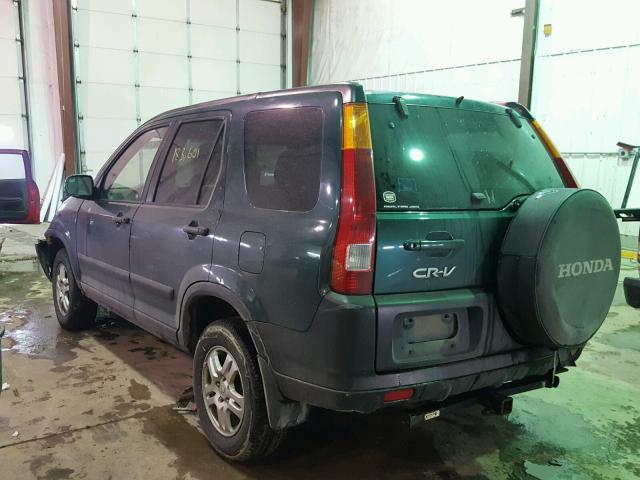 JHLRD78842C043937 - 2002 HONDA CR-V EX GREEN photo 3