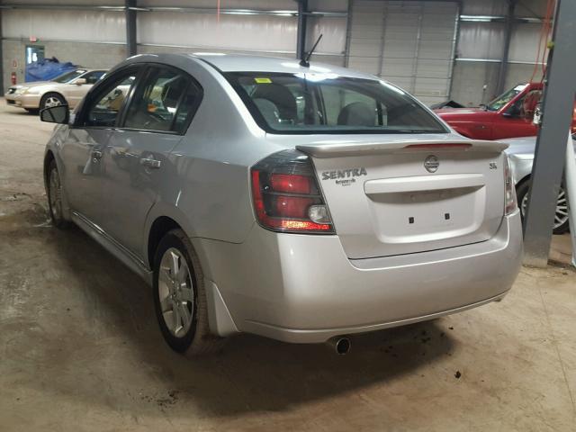 3N1AB6AP5BL683285 - 2011 NISSAN SENTRA 2.0 SILVER photo 3