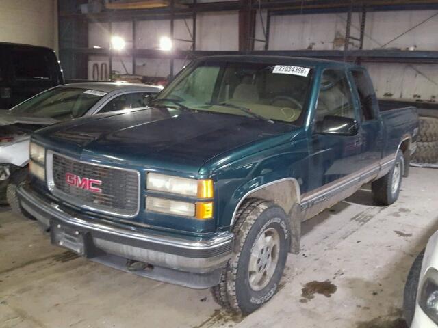 2GTEK19K6S1511164 - 1995 GMC SIERRA K15 GREEN photo 2