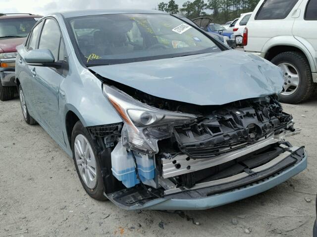 JTDKBRFU8G3024184 - 2016 TOYOTA PRIUS BLUE photo 1