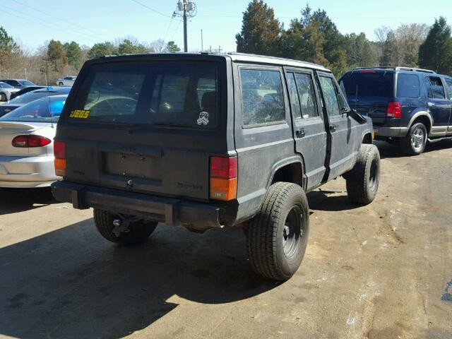 1JCML7841HT190599 - 1987 JEEP CHEROKEE L BLACK photo 4