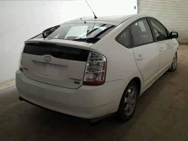 JTDKB20U383416720 - 2008 TOYOTA PRIUS WHITE photo 4