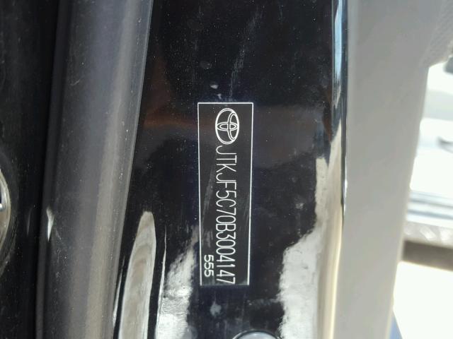 JTKJF5C70B3004147 - 2011 TOYOTA SCION TC 黑色 照片 10