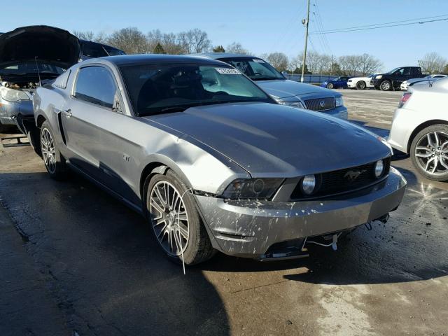 1ZVBP8CH6A5102263 - 2010 FORD MUSTANG GT GRAY photo 1