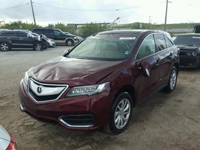 5J8TB3H39GL019115 - 2016 ACURA RDX BASE RED photo 2