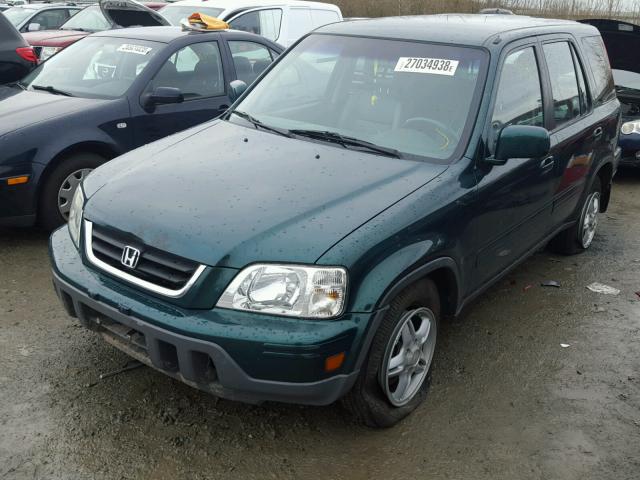 JHLRD18771S012514 - 2001 HONDA CR-V SE GREEN photo 2