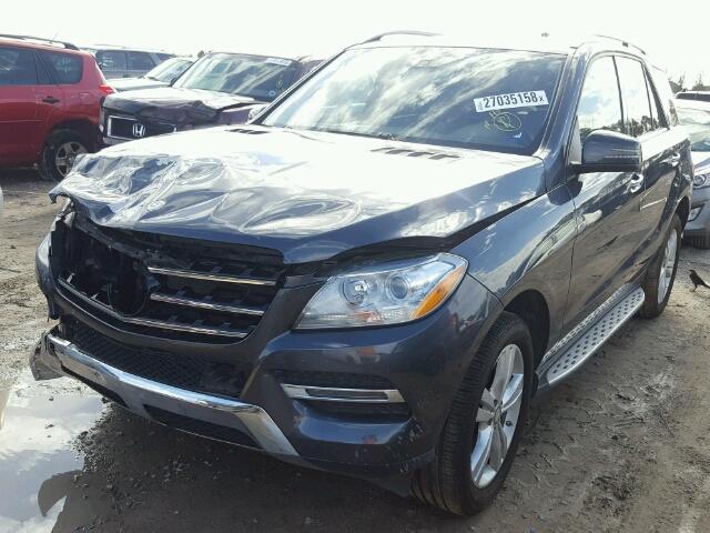 4JGDA5JB5DA160107 - 2013 MERCEDES-BENZ ML 350 GRAY photo 2