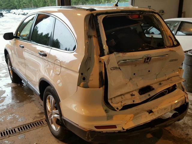 JHLRE4H54BC018733 - 2011 HONDA CR-V EX WHITE photo 3