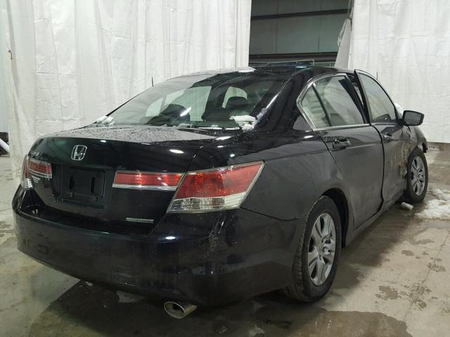 1HGCP2F6XCA142260 - 2012 HONDA ACCORD SE BLACK photo 4