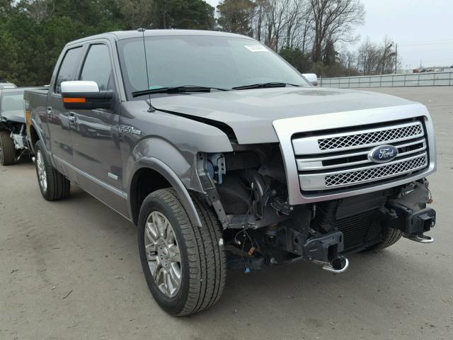 1FTFW1ET1DFD75805 - 2013 FORD F150 SUPER GRAY photo 1