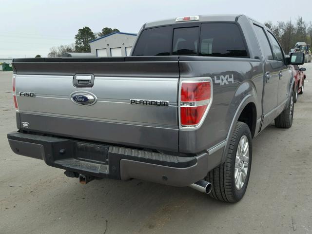 1FTFW1ET1DFD75805 - 2013 FORD F150 SUPER GRAY photo 4