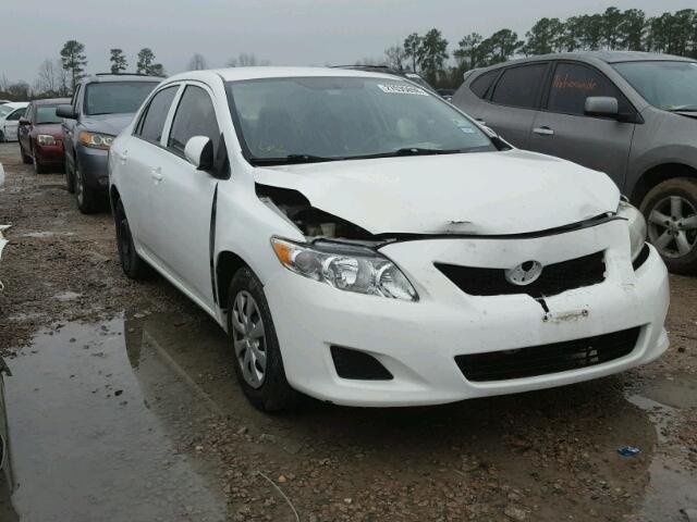 1NXBU4EEXAZ364182 - 2010 TOYOTA COROLLA BA WHITE photo 1