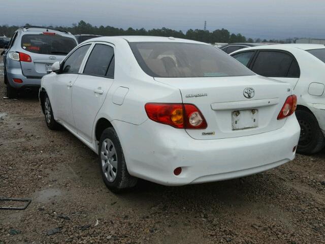 1NXBU4EEXAZ364182 - 2010 TOYOTA COROLLA BA WHITE photo 3