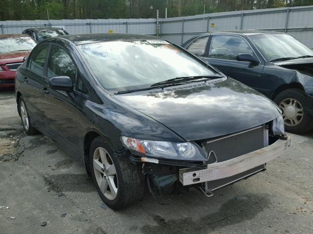 19XFA16619E005608 - 2009 HONDA CIVIC BLACK photo 1