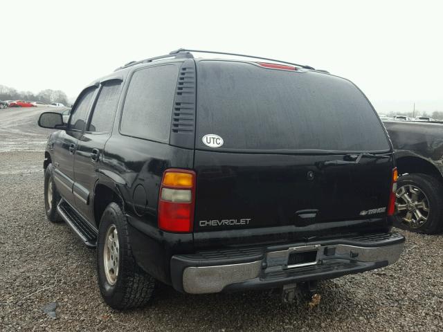 1GNEC13Z52J307603 - 2002 CHEVROLET TAHOE C150 BLACK photo 3