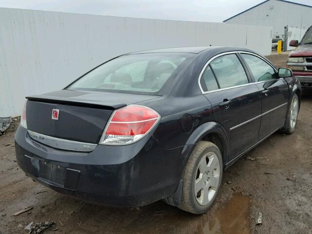 1G8ZS57NX8F115451 - 2008 SATURN AURA XE BLACK photo 4