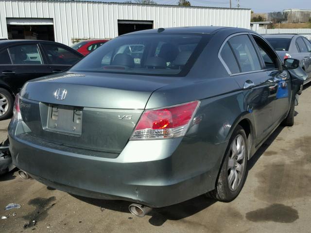 1HGCP36849A025208 - 2009 HONDA ACCORD EXL GREEN photo 4