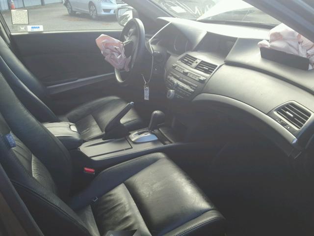 1HGCP36849A025208 - 2009 HONDA ACCORD EXL GREEN photo 5