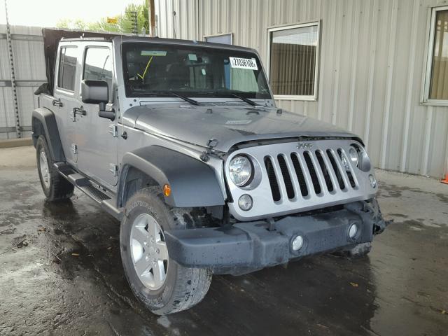 1C4BJWDG2FL510714 - 2015 JEEP WRANGLER U SILVER photo 1