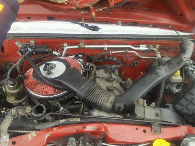 1N6DD26T73C460436 - 2003 NISSAN FRONTIER K RED photo 7