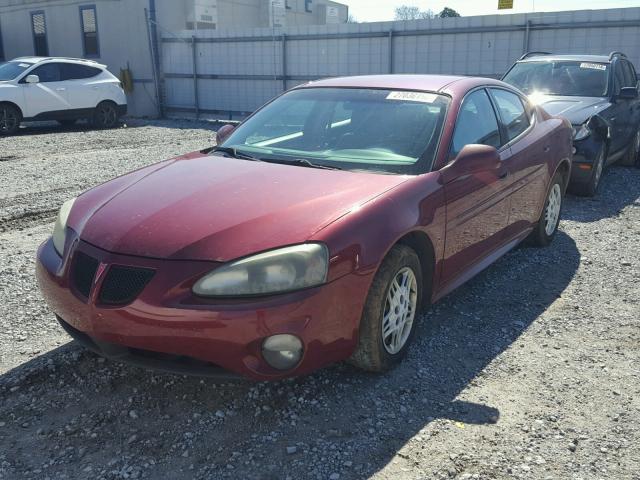 2G2WP522741287076 - 2004 PONTIAC GRAND PRIX RED photo 2