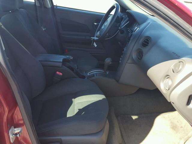 2G2WP522741287076 - 2004 PONTIAC GRAND PRIX RED photo 5