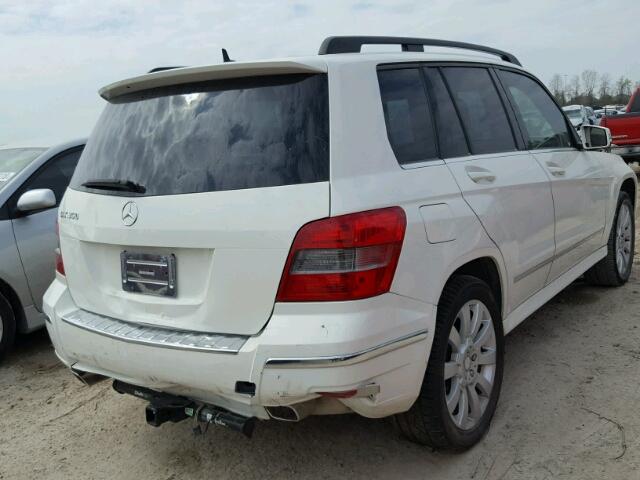 WDCGG5GB1CF767236 - 2012 MERCEDES-BENZ GLK 350 WHITE photo 4