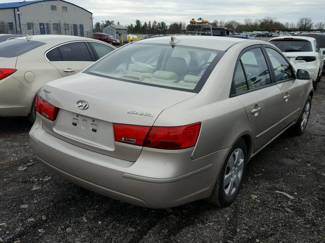 5NPET46C09H487562 - 2009 HYUNDAI SONATA GLS BEIGE photo 4