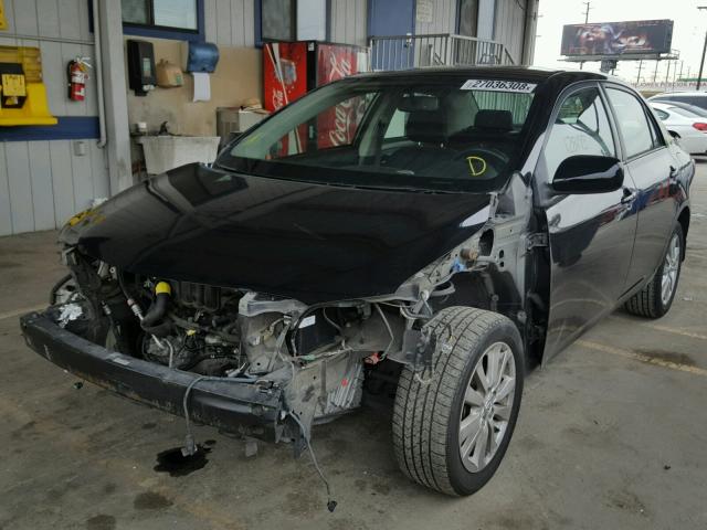 1NXBU40E89Z130576 - 2009 TOYOTA COROLLA BA BLACK photo 2