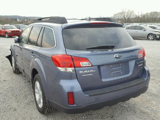 4S4BRBLC2D3215945 - 2013 SUBARU OUTBACK 2. BLUE photo 3