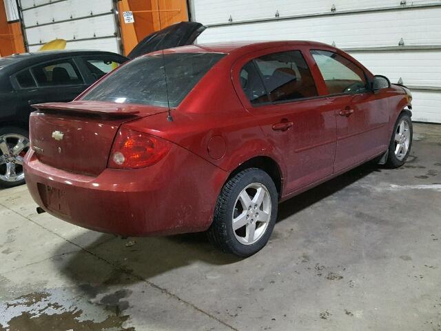 1G1AD5F56A7126180 - 2010 CHEVROLET COBALT 1LT BURGUNDY photo 4