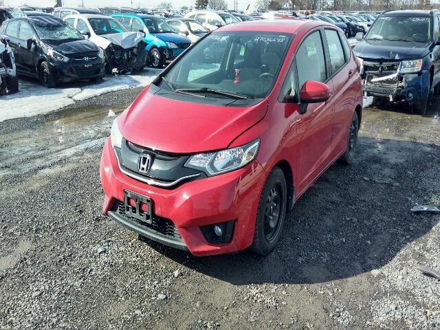 3HGGK5G82FM110203 - 2015 HONDA FIT EX RED photo 2