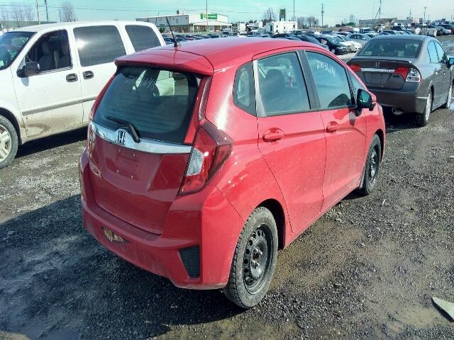 3HGGK5G82FM110203 - 2015 HONDA FIT EX RED photo 4