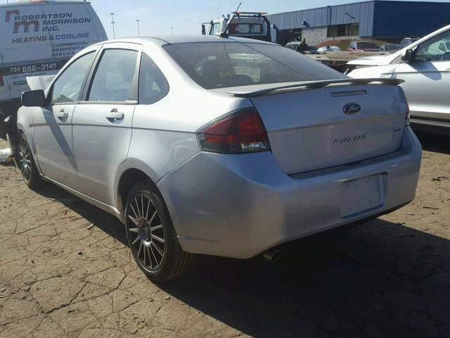 1FAHP3GN3BW177780 - 2011 FORD FOCUS SES SILVER photo 3