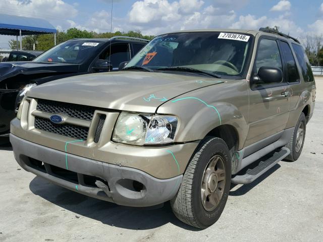 1FMYU60EX3UC13665 - 2003 FORD EXPLORER S GOLD photo 2