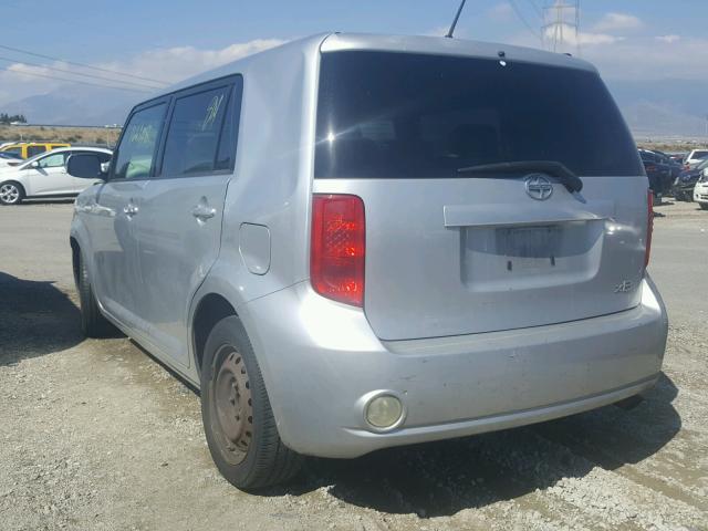 JTLKE50EX81035481 - 2008 TOYOTA SCION XB SILVER photo 3
