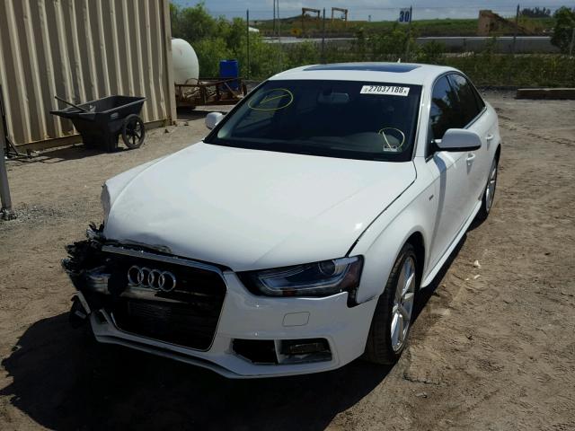 WAUAFAFL4GN015458 - 2016 AUDI A4 PREMIUM WHITE photo 2