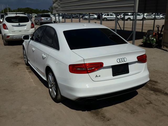 WAUAFAFL4GN015458 - 2016 AUDI A4 PREMIUM WHITE photo 3